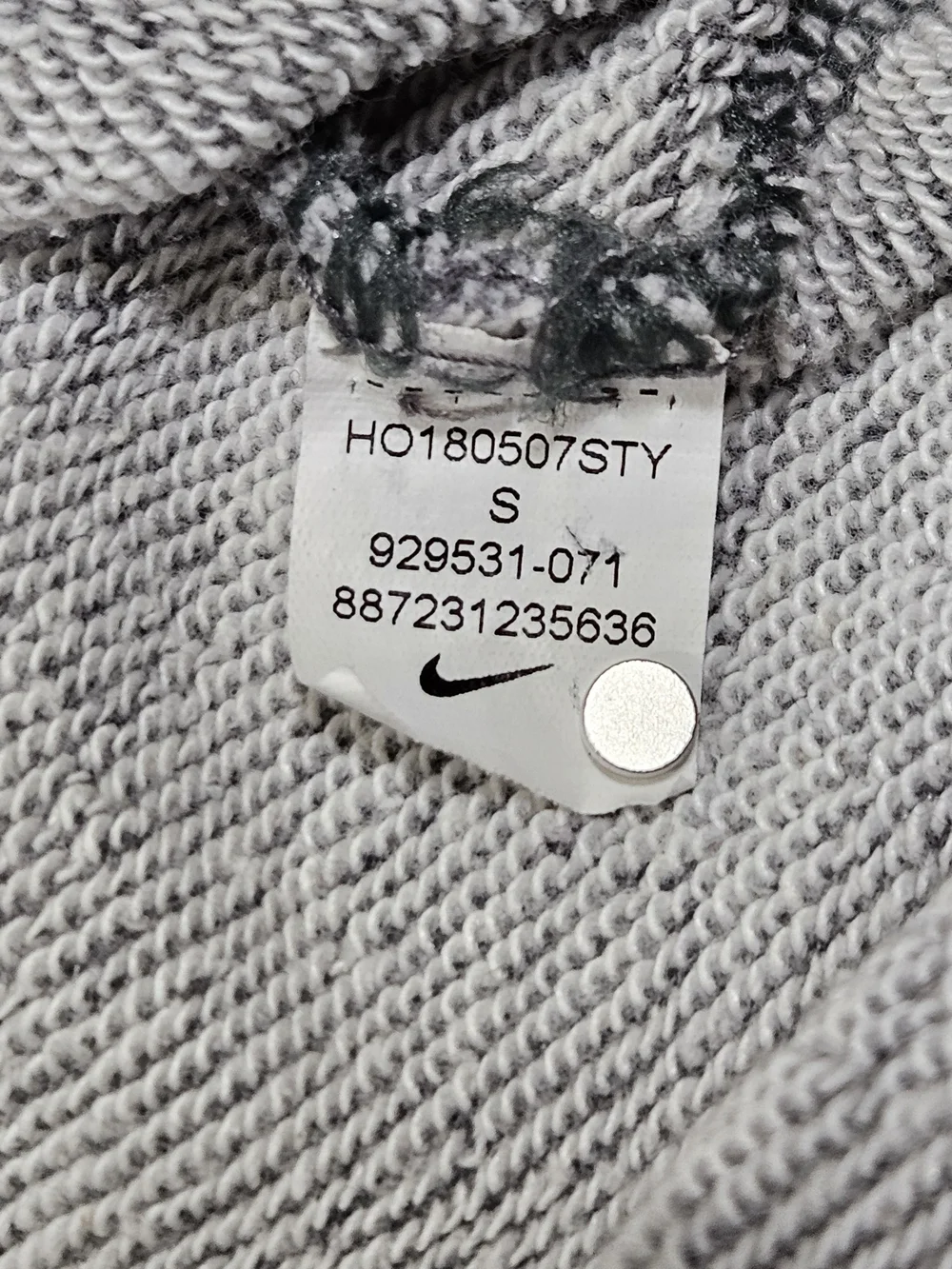 Nike Sportswear Women's Lace Up Front Pullover Hoodie Sweatshirt Gray Small